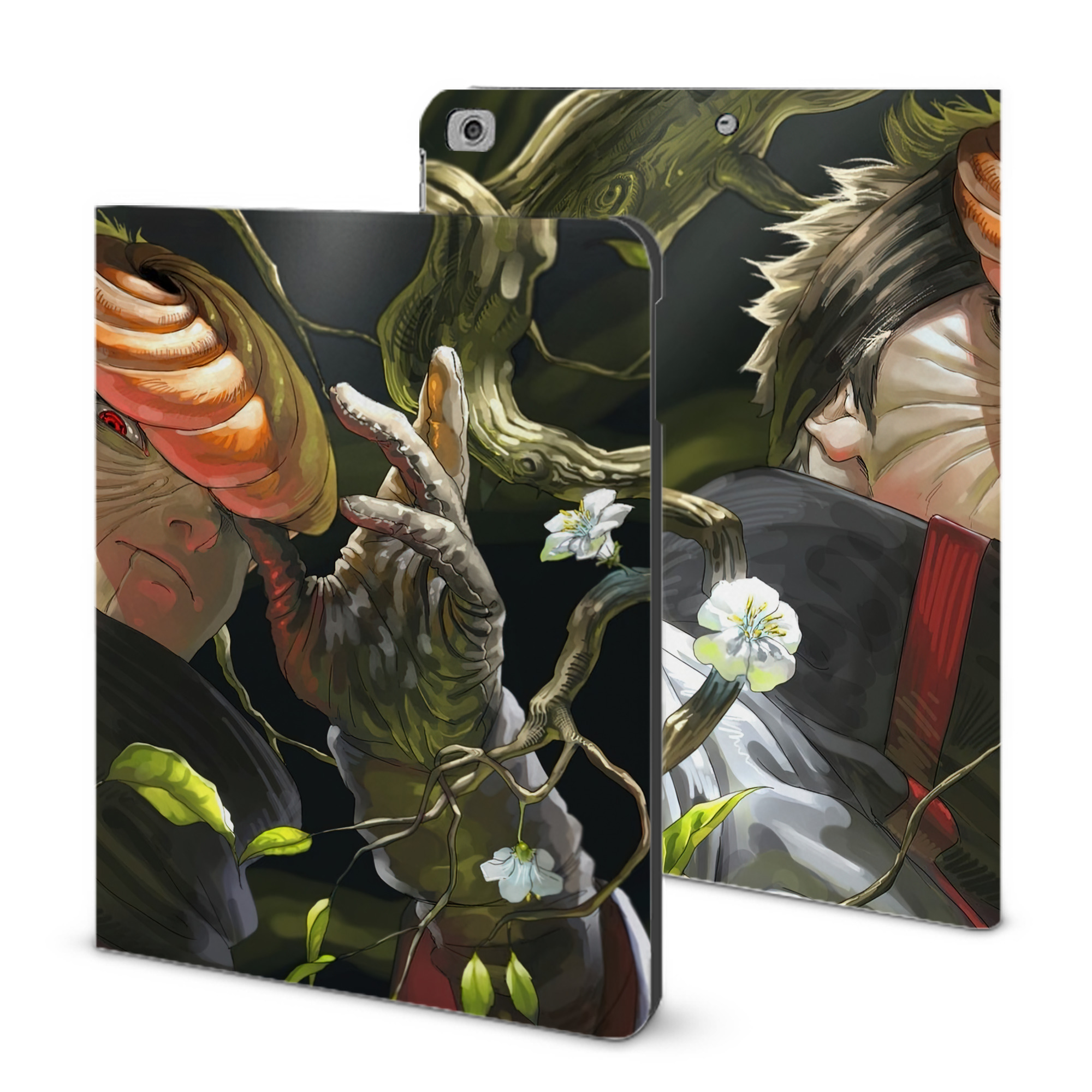 （画像用） NARUTO -ナルト- NARUTO -ナルト- 疾風伝 IPad ケース ブック型 PUレザー TPU 耐衝撃 軽量 薄型 ペン収納なし 全面保護 IPad 各モデル対応